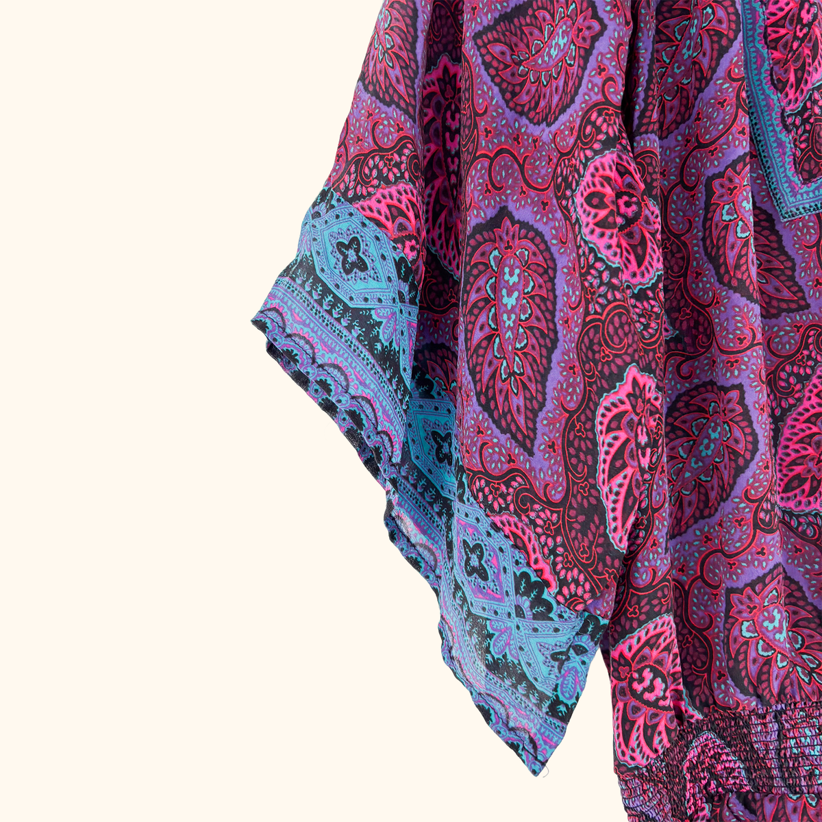 Warehouse Paisley Silk Blouse - Size 10
