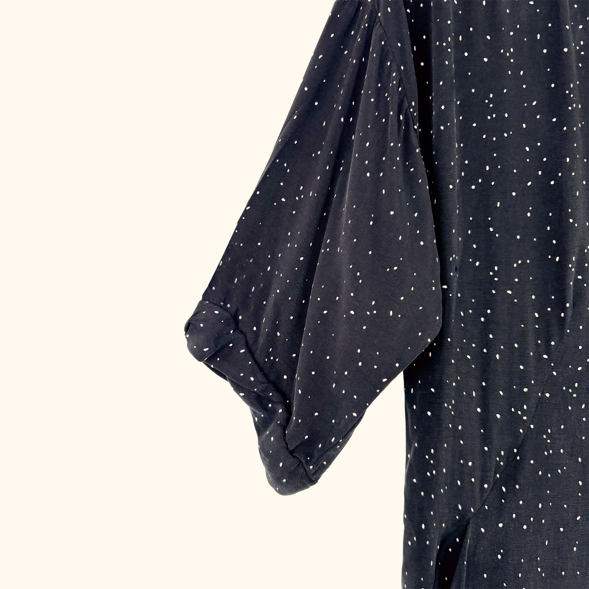 Whistles Black Polka Dot Tea Dress - Size XS