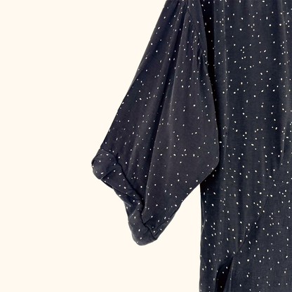Whistles Black Polka Dot Tea Dress - Size XS