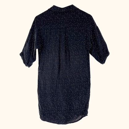 Whistles Black Polka Dot Tea Dress - Size XS