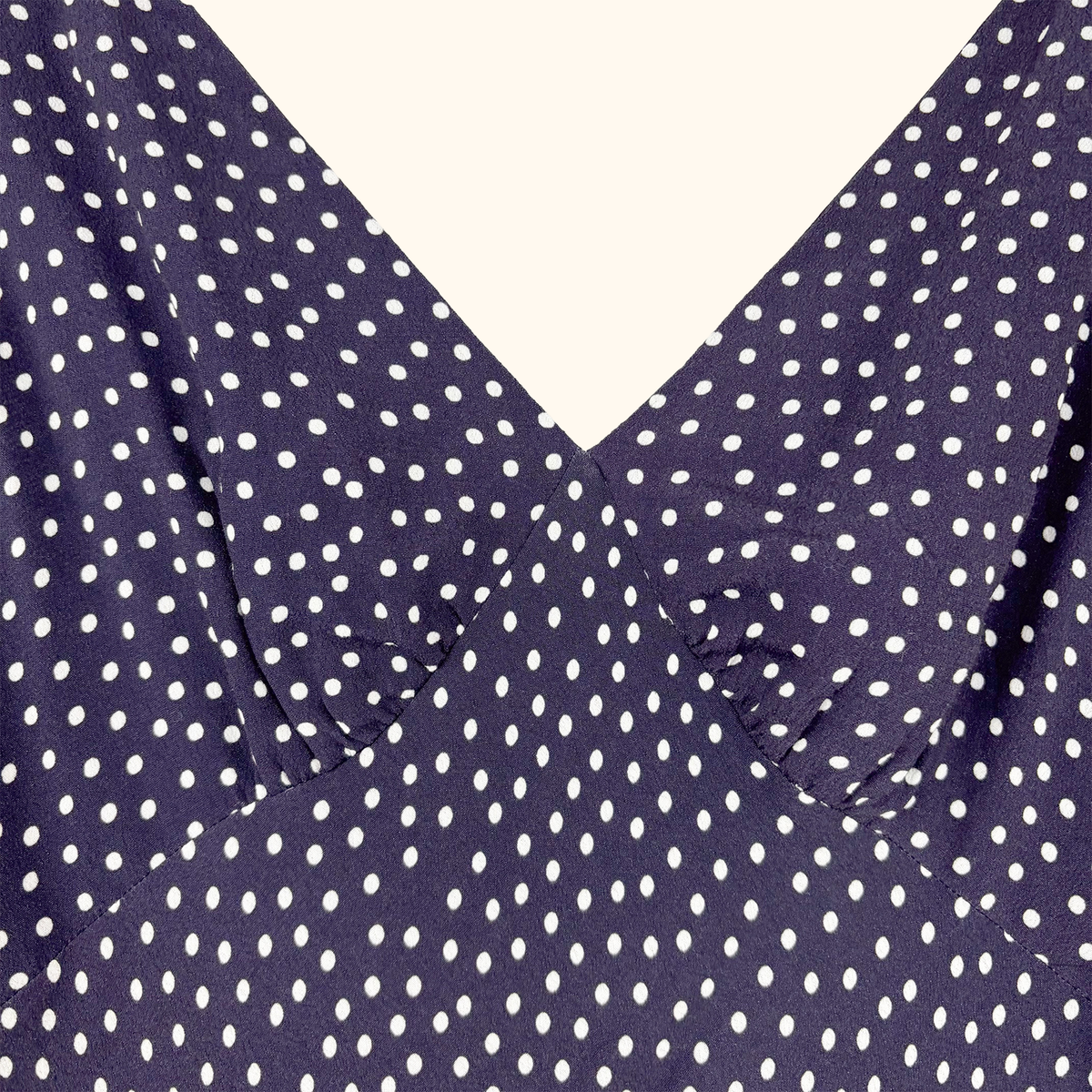 Rixo Sandrine Navy Polka Dot Midi Dress - Size 12