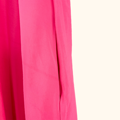 Cos High Neck Pink Midi Dress - Size 6