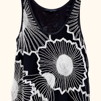 French Connection Beaded Mini Dress - Size 10