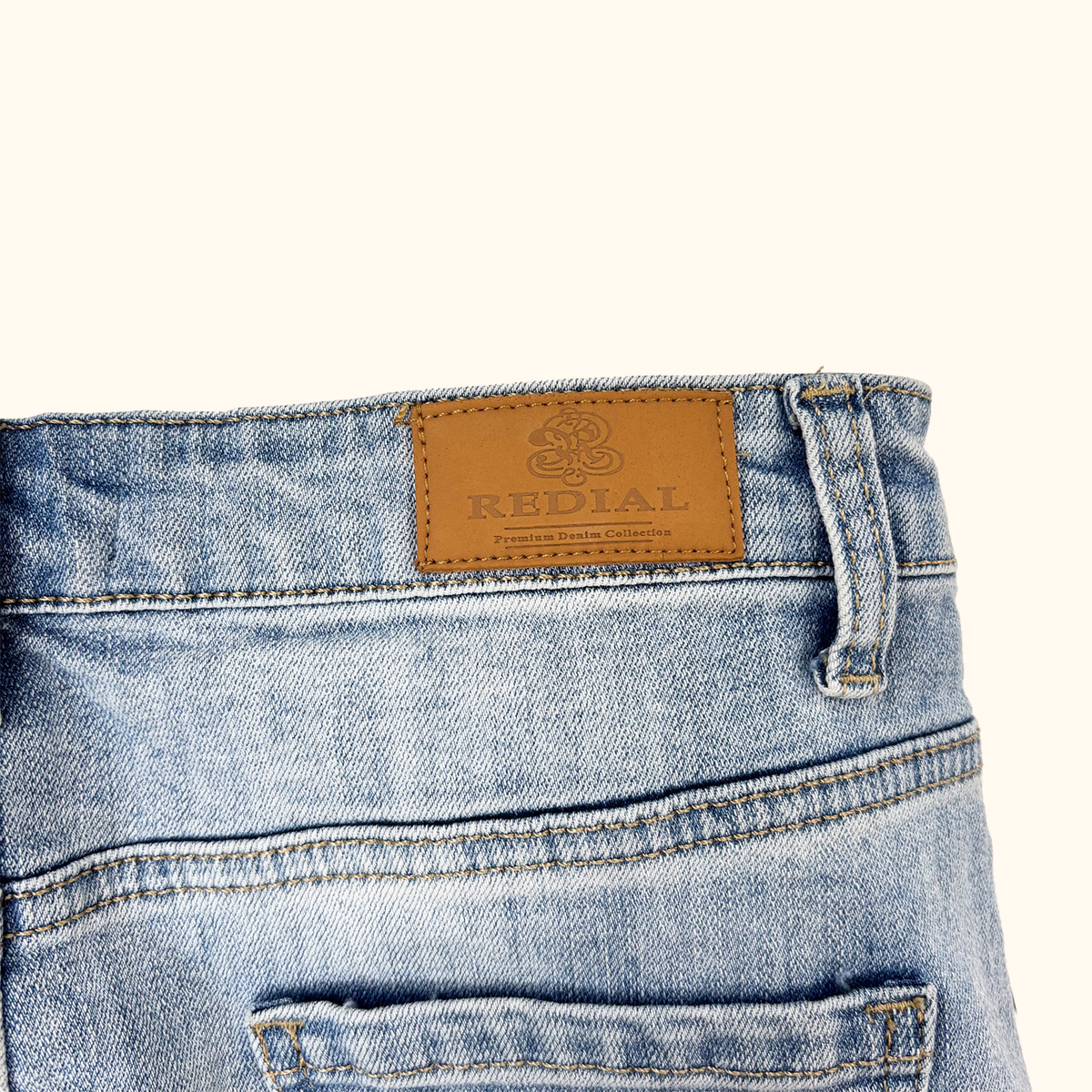Redial Lace Up Denim Mini Skirt - Size 8