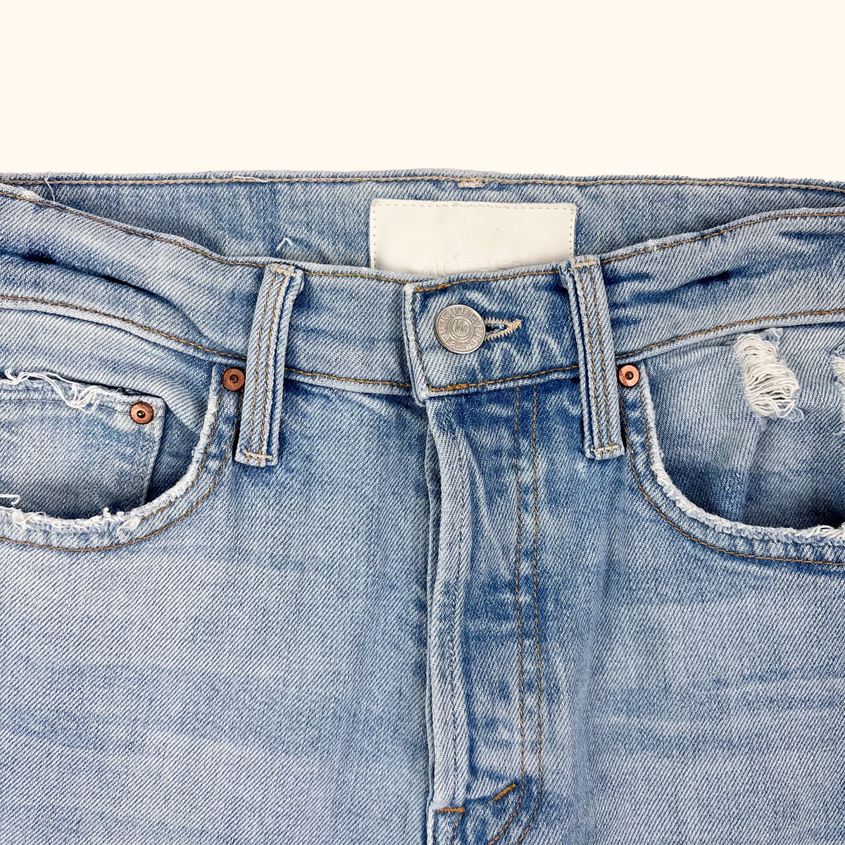 Mother The Tomcat Jeans Bless You Straight Leg Jeans - Size 24inch