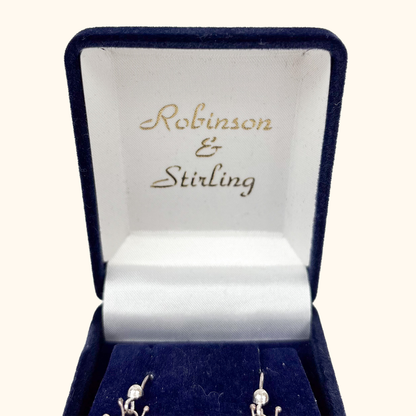 Robinson &amp; Stirling Sterling Silver Butterfly Earrings