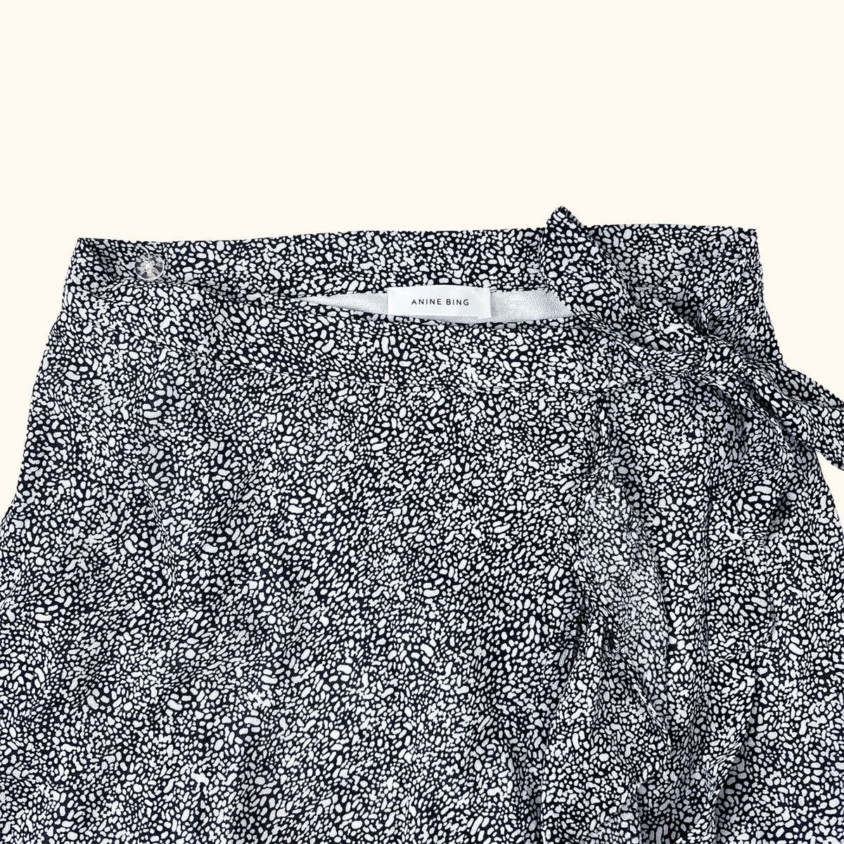 Anine Bing Lucky Ditsy Print Wrap Skirt - Size XS