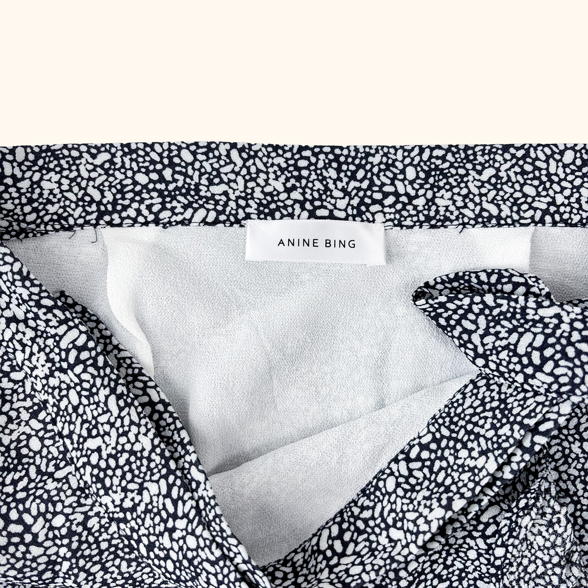 Anine Bing Lucky Ditsy Print Wrap Skirt - Size XS