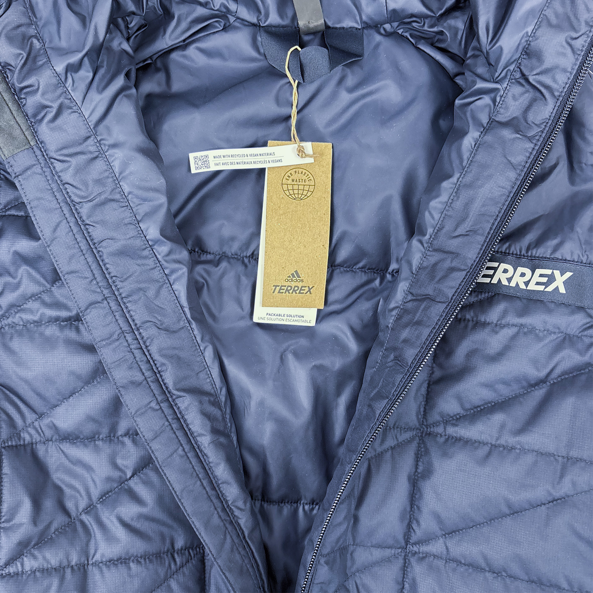 Adidas Terrex Navy Blue Insulated Jacket - Size Medium