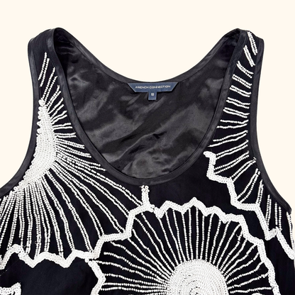 French Connection Beaded Mini Dress - Size 10