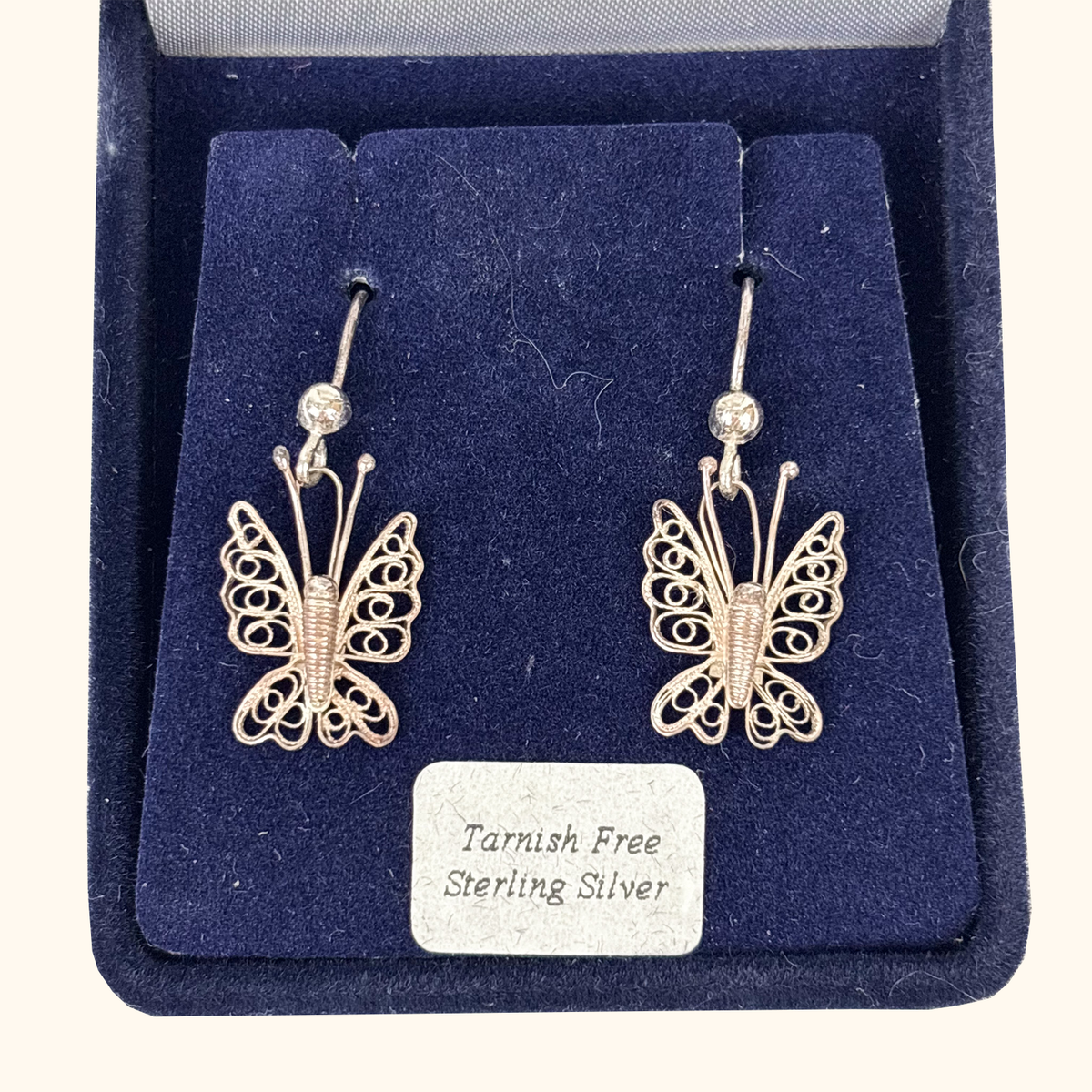 Robinson &amp; Stirling Sterling Silver Butterfly Earrings