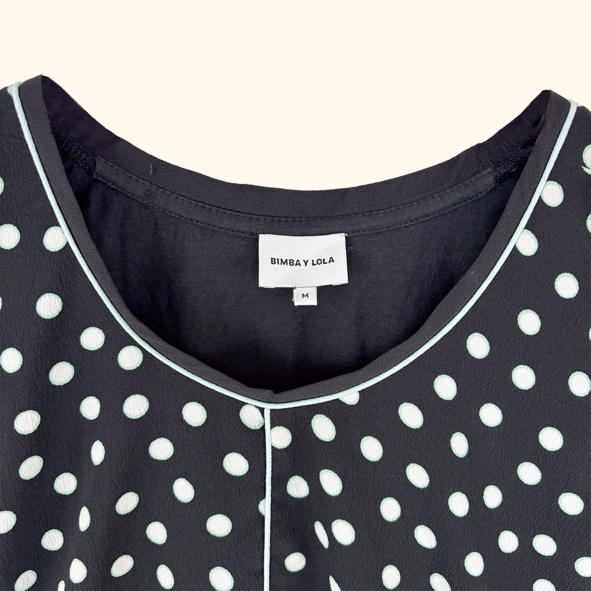 Bimba Y Lola Polka Dot Sleeveless Blouse - Size Medium