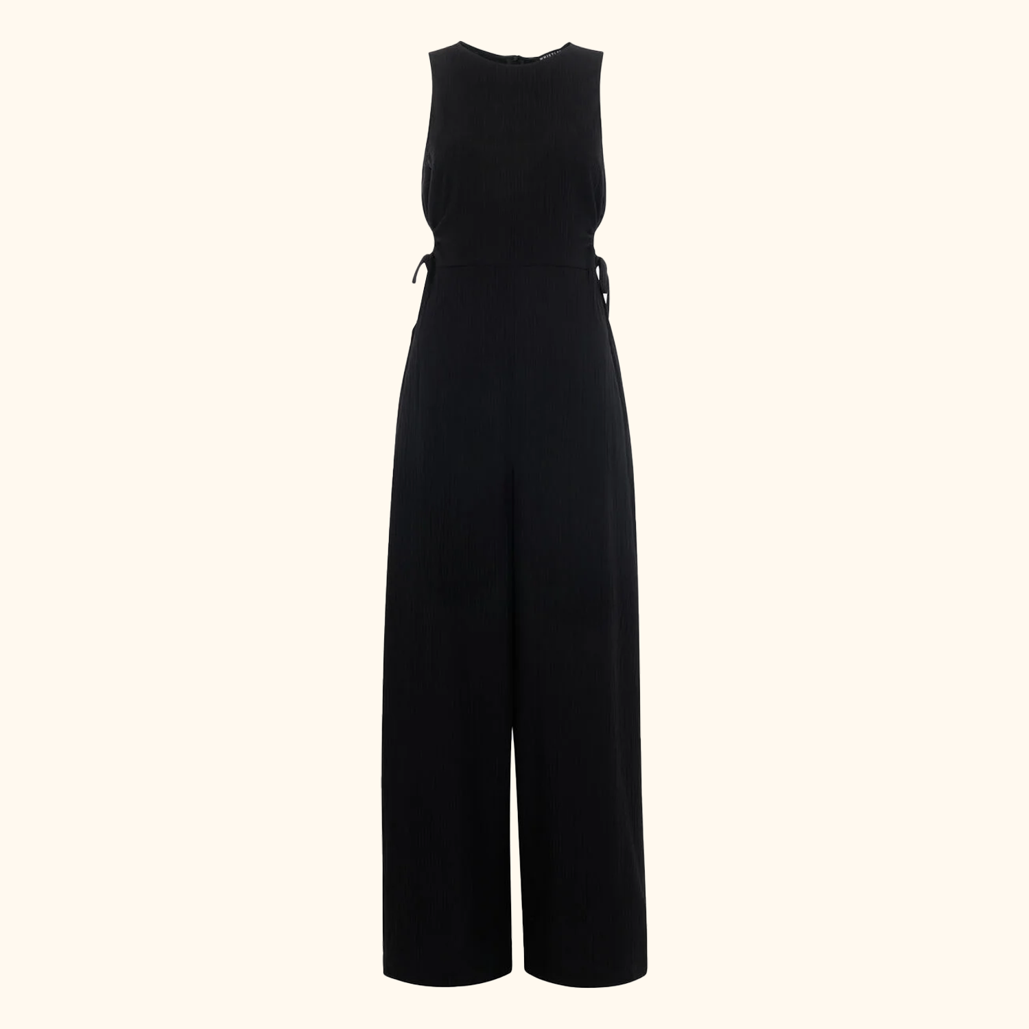 Whistles Black Cut Out Sleeveless Jumpsuit - Size 16 Whistles