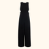 Whistles Black Cut Out Sleeveless Jumpsuit - Size 16 Whistles