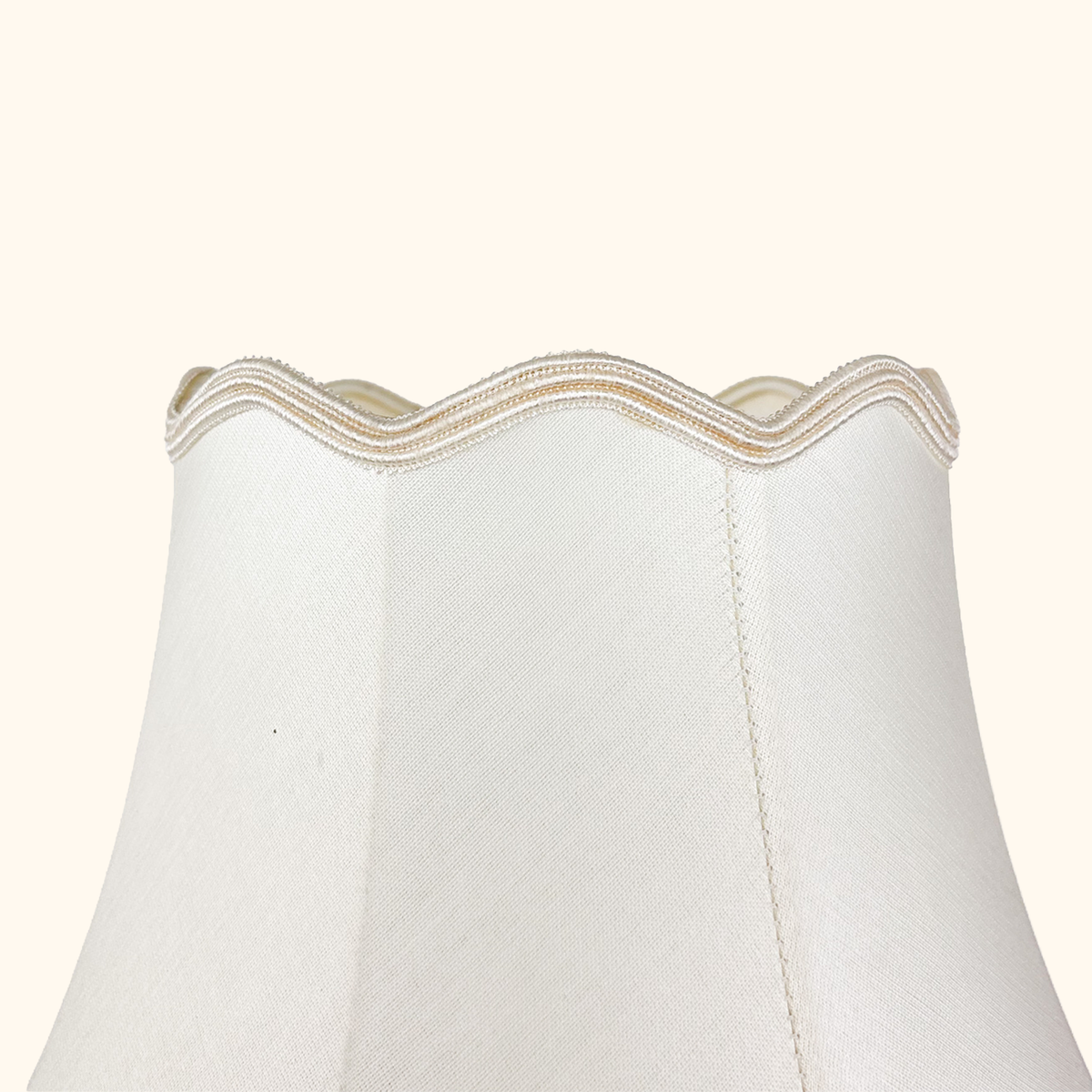 Large Ceramic Table Lamp Cream Bell Shade Vintage 1997