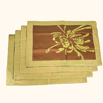 PartyLite Siena Lights Reversible Fabric Placemats Set of 4