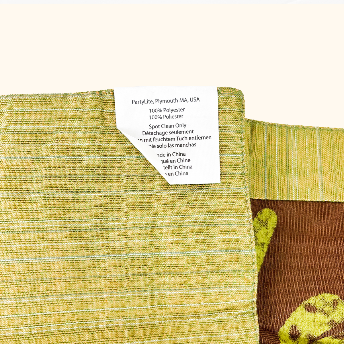 PartyLite Siena Lights Reversible Fabric Placemats Set of 4