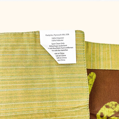 PartyLite Siena Lights Reversible Fabric Placemats Set of 4
