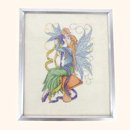 Joan Elliott "Faerie Mother" Cross Stitch Art Complete