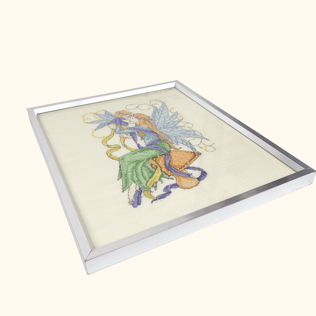 Joan Elliott "Faerie Mother" Cross Stitch Art Complete