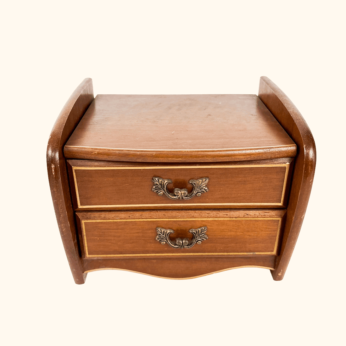 Japanese Wood Musical Jewellery Box