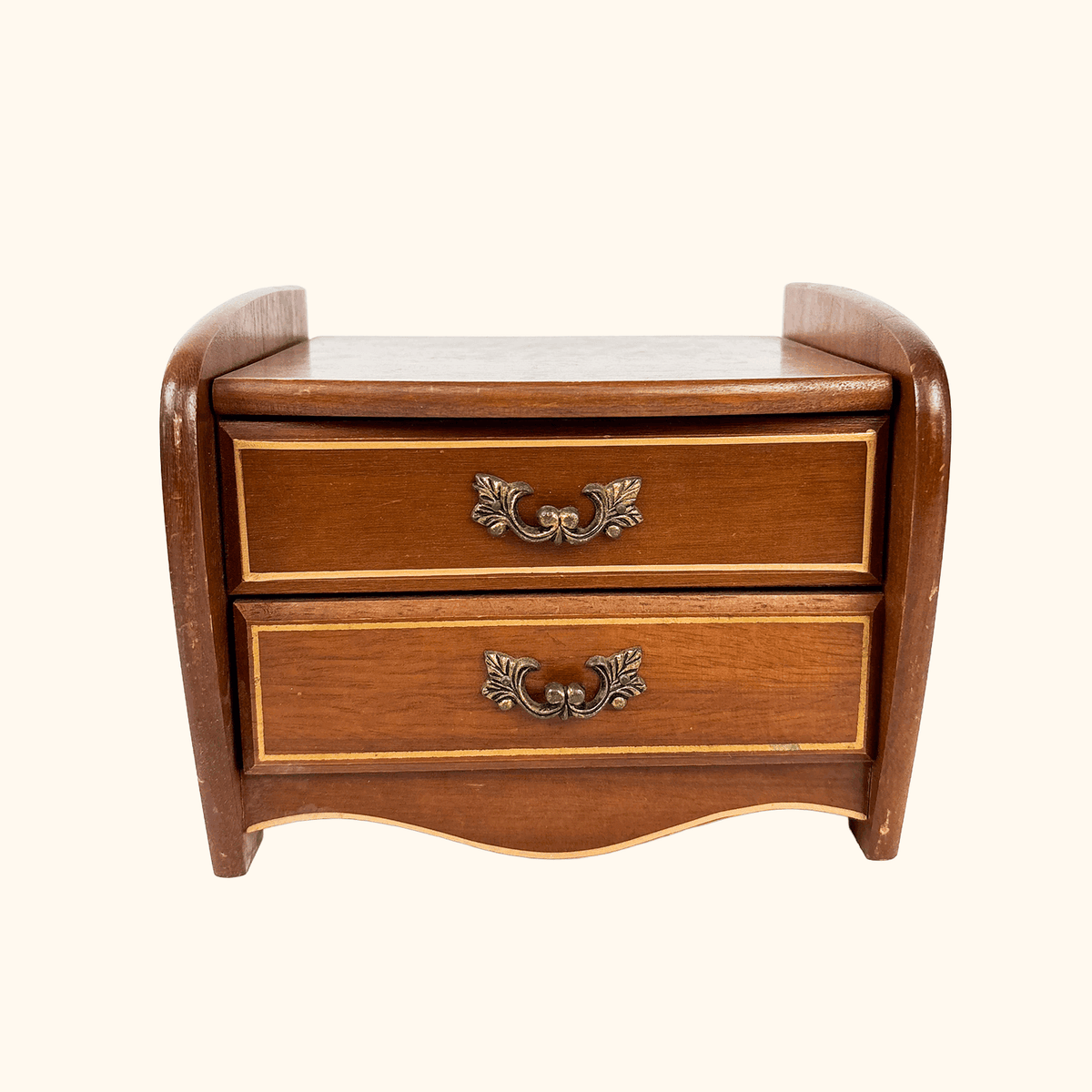 Japanese Wood Musical Jewellery Box