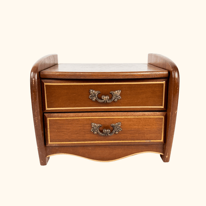 Japanese Wood Musical Jewellery Box