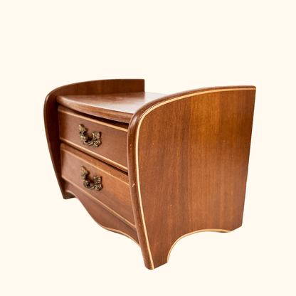 Japanese Wood Musical Jewellery Box