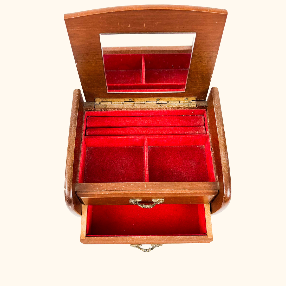 Japanese Wood Musical Jewellery Box