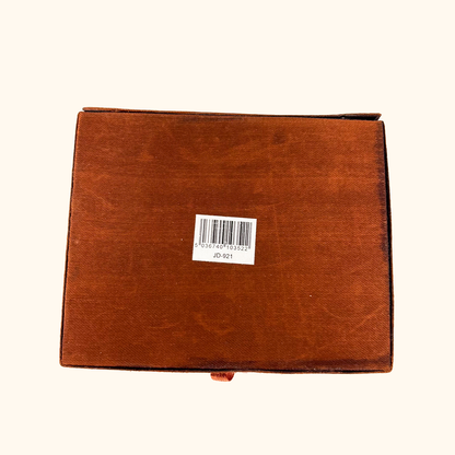 Brown Silk Beaded Jewellery Box