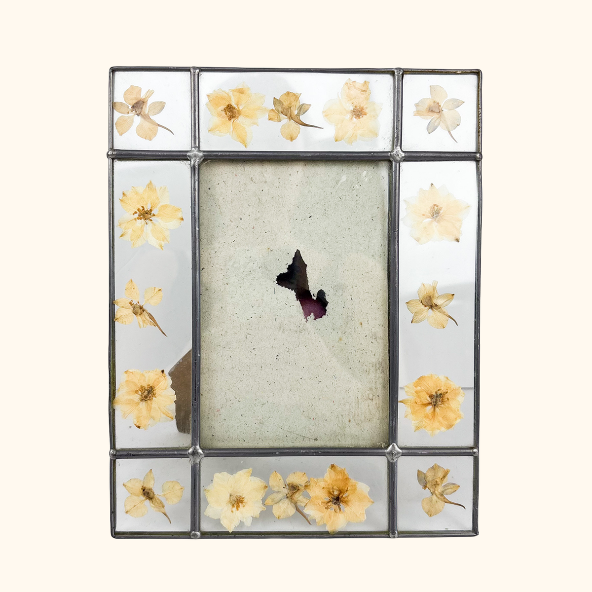 Pressed Flower Glass Picture Frame 6x4 Inch