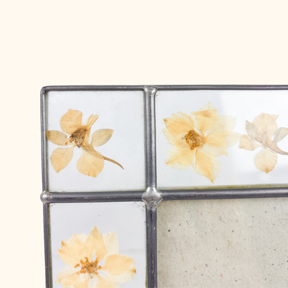Pressed Flower Glass Picture Frame 6x4 Inch