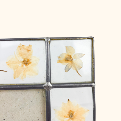 Pressed Flower Glass Picture Frame 6x4 Inch