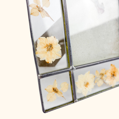 Pressed Flower Glass Picture Frame 6x4 Inch
