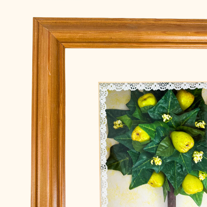 Potted Lemon Tree 3D Shadow Box