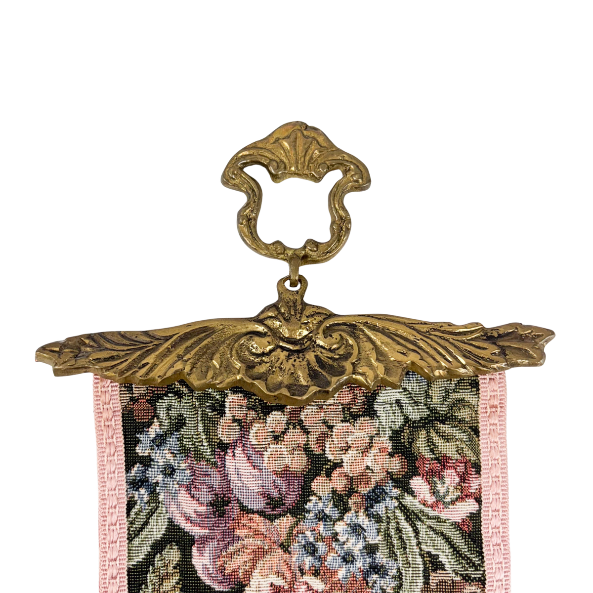 Tapestry Bell Pull Brass Wall Hanging