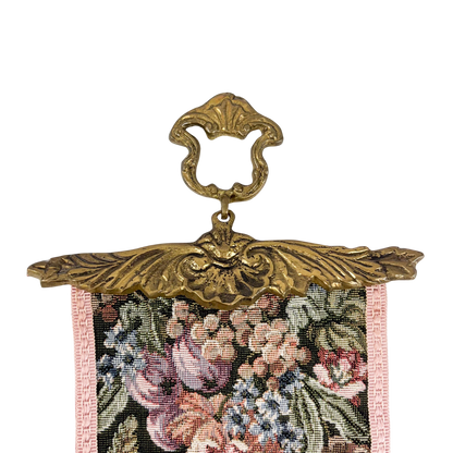 Tapestry Bell Pull Brass Wall Hanging