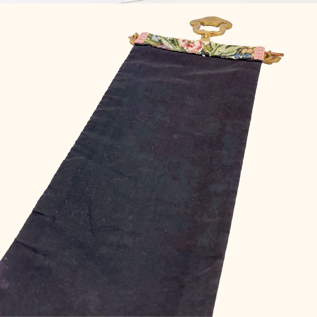 Tapestry Bell Pull Brass Wall Hanging