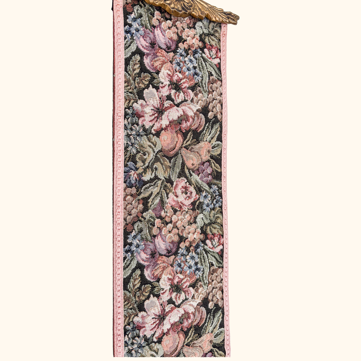 Tapestry Bell Pull Brass Wall Hanging