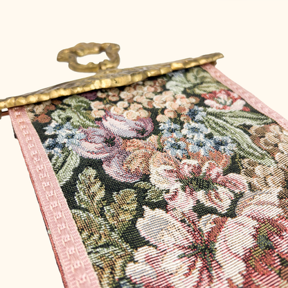 Tapestry Bell Pull Brass Wall Hanging