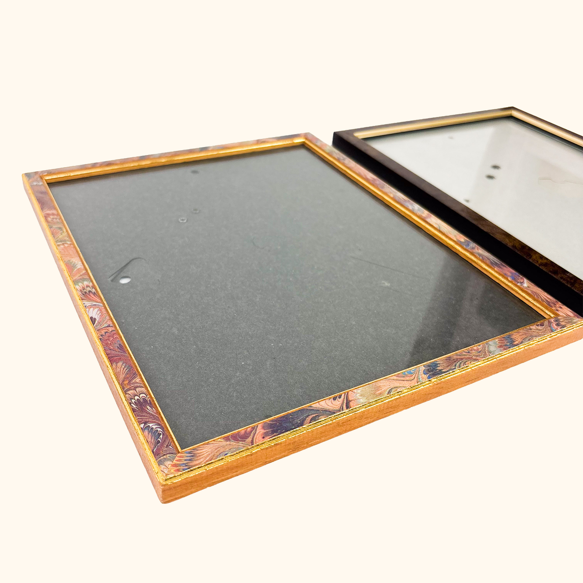 Retro Wood Picture Frame Bundle Set of 2