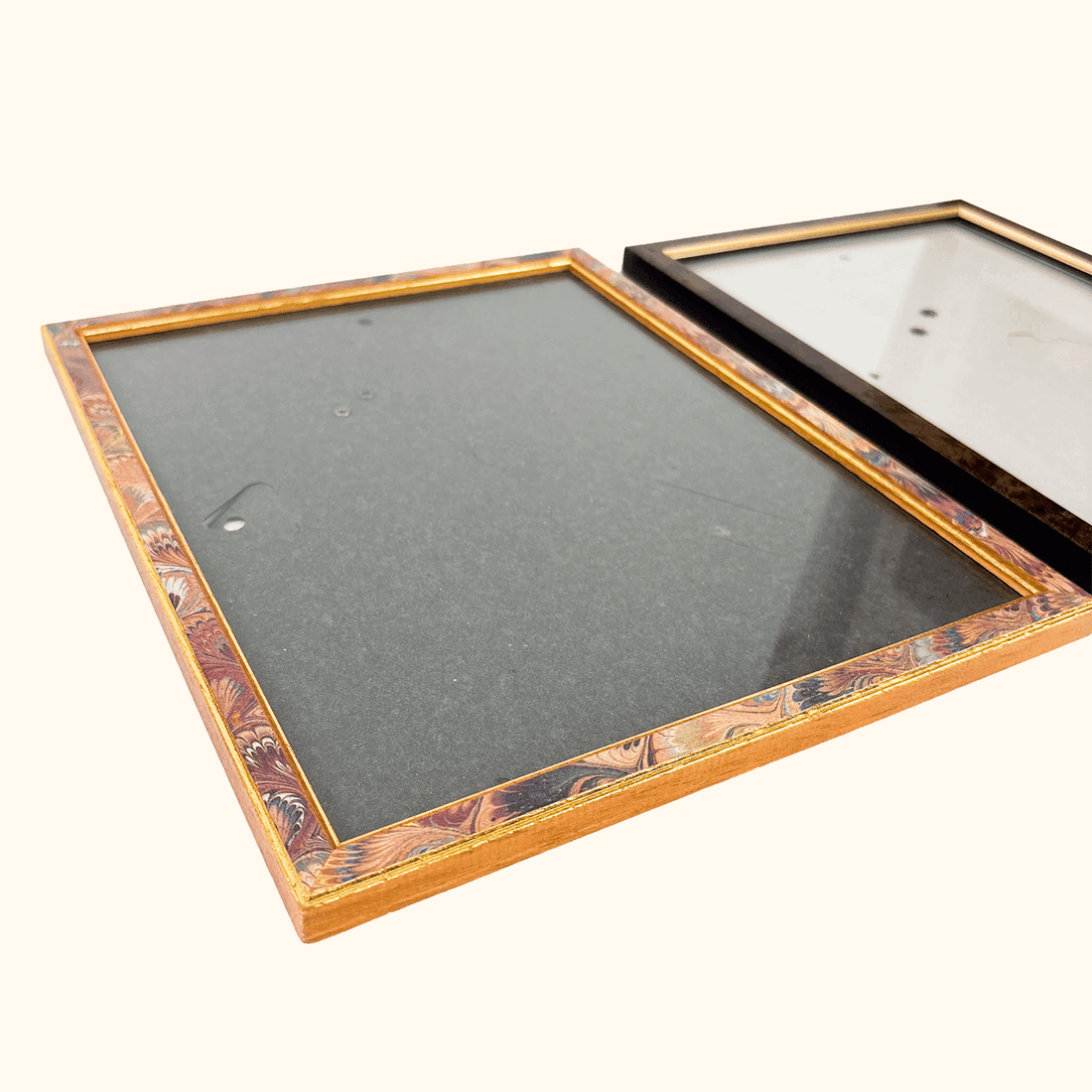 Retro Wood Picture Frame Bundle Set of 2