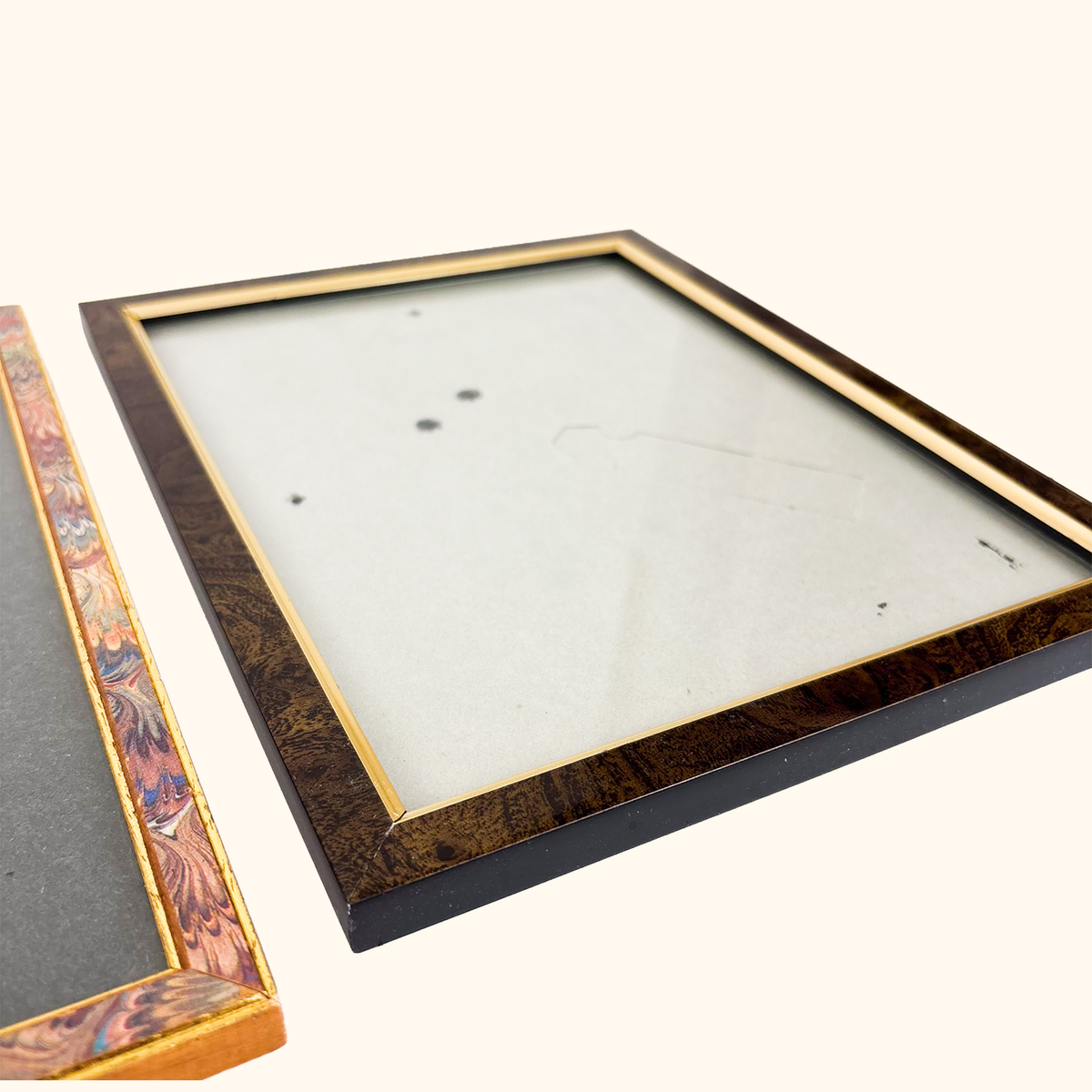 Retro Wood Picture Frame Bundle Set of 2