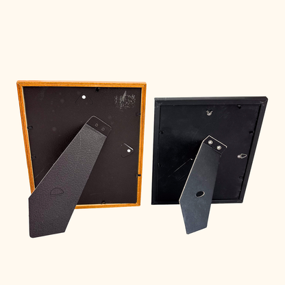 Retro Wood Picture Frame Bundle Set of 2