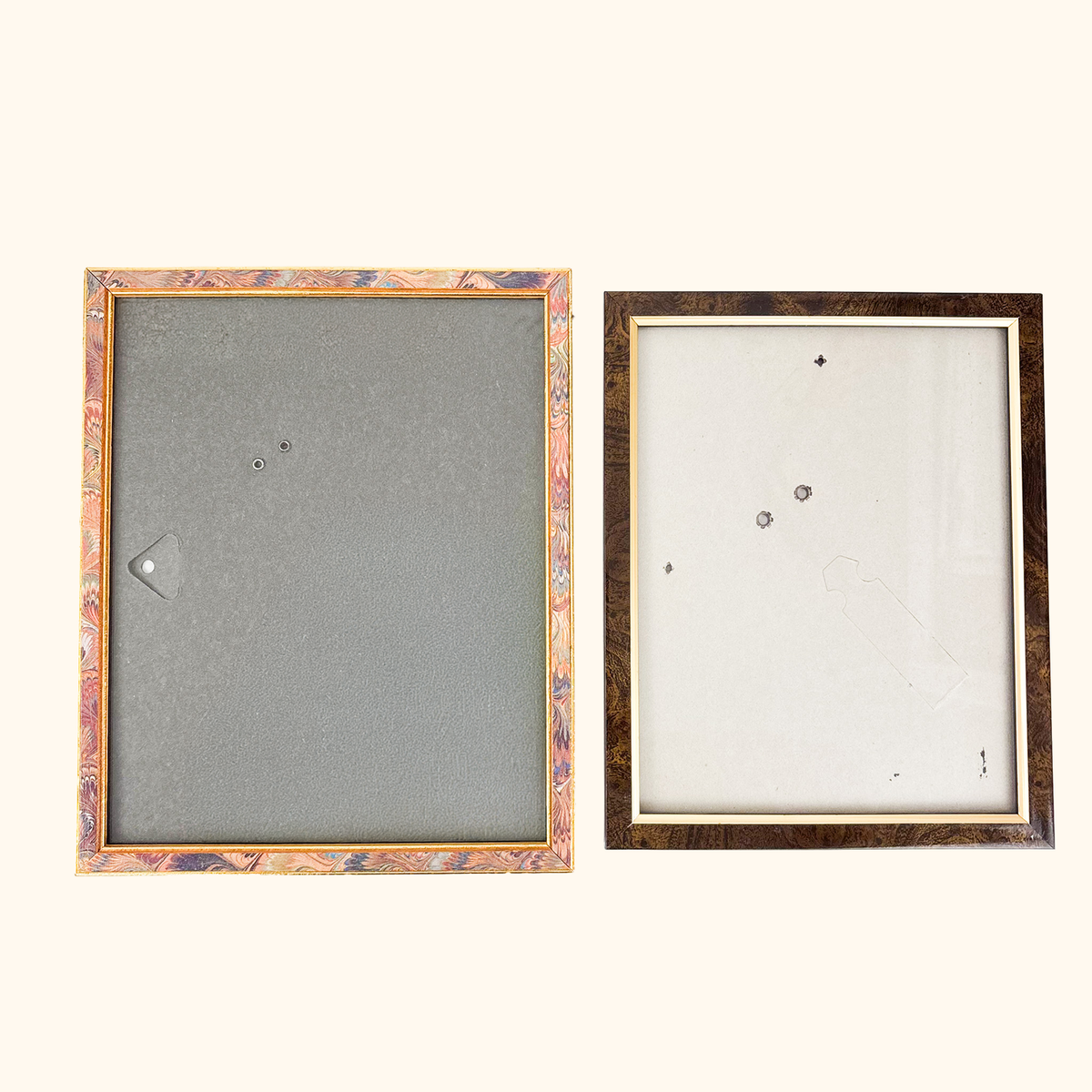 Retro Wood Picture Frame Bundle Set of 2