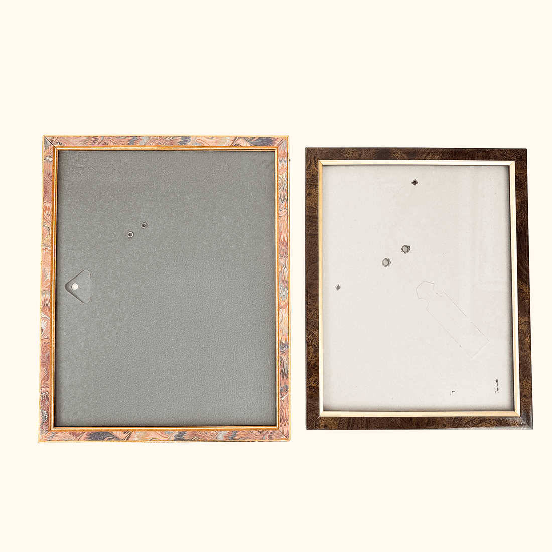 Retro Wood Picture Frame Bundle Set of 2