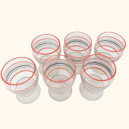 Vintage 1950s Lemonade Pitcher and Glasses Set 7pc