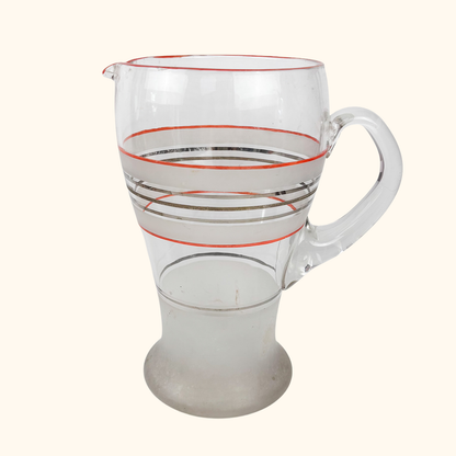 Vintage 1950s Lemonade Pitcher and Glasses Set 7pc