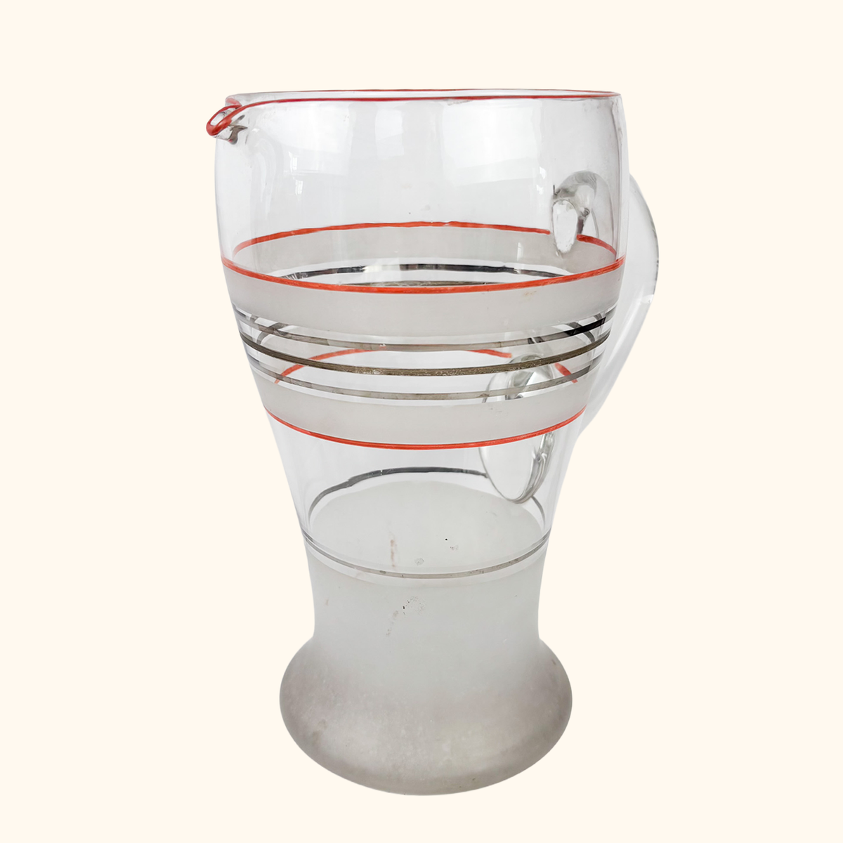 Vintage 1950s Lemonade Pitcher and Glasses Set 7pc