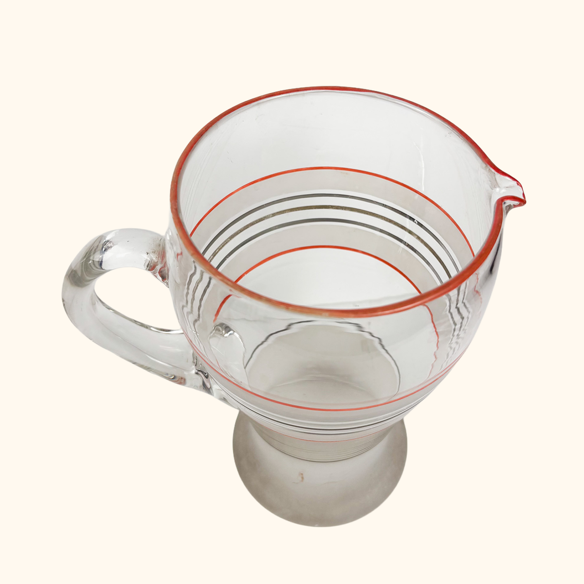 Vintage 1950s Lemonade Pitcher and Glasses Set 7pc